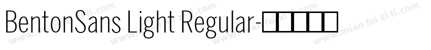 BentonSans Light Regular字体转换